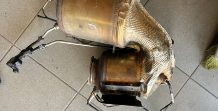 Встановлення даунпайпа Audi A6 C7 3.0 TDI
