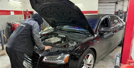 Заміна подушок двигуна - вібрація на холодну Audi A8 3.0 TFSI