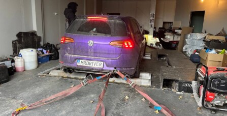 Замір потужності автомобіля Volkswahen Gplf R 2.0 TSI