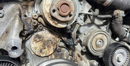 Підтікання охолоджуючої рідини Audi A7C7 3.0 TFSI