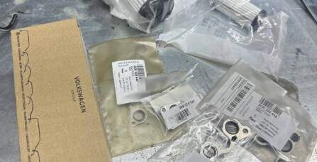 Заміна оливи в корбці передач та заміна фільтрів Audi A6C7 3.0 TFSI Dl 382