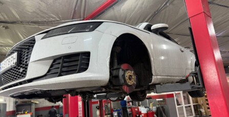 Ремонт рульової рейки та заміна передньої пружини Audi TT 2.0 TFSI