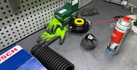 Заміна передніх амортизаторів та опор Volkswagen Passat B8 2.0 TDI