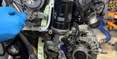 Заміна комплекіт ГРМ з балансуючими валами Audi A4B8 2.0 TFSI