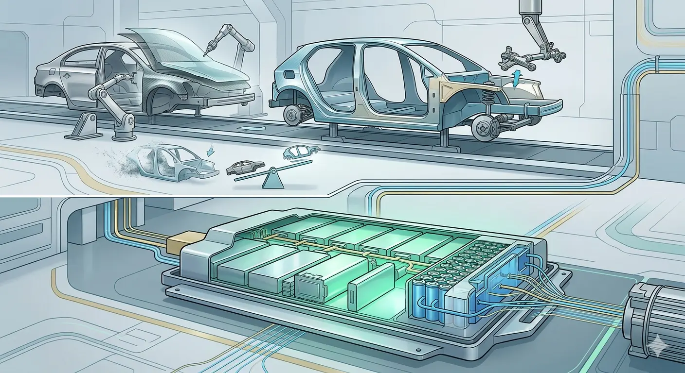 Як Volkswagen Group знижує вагу електромобілів і підвищує ефективність батарей